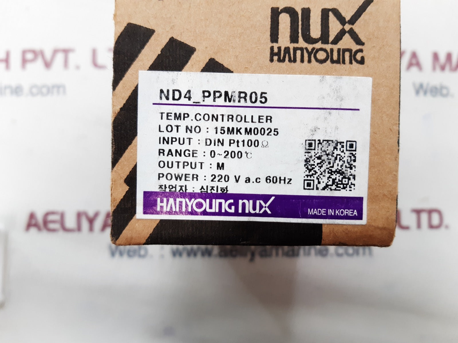 Hanyoung nux nd4_ppmr05 temperature controller