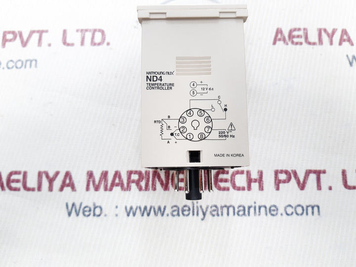 Hanyoung nux nd4_ppmr05 temperature controller