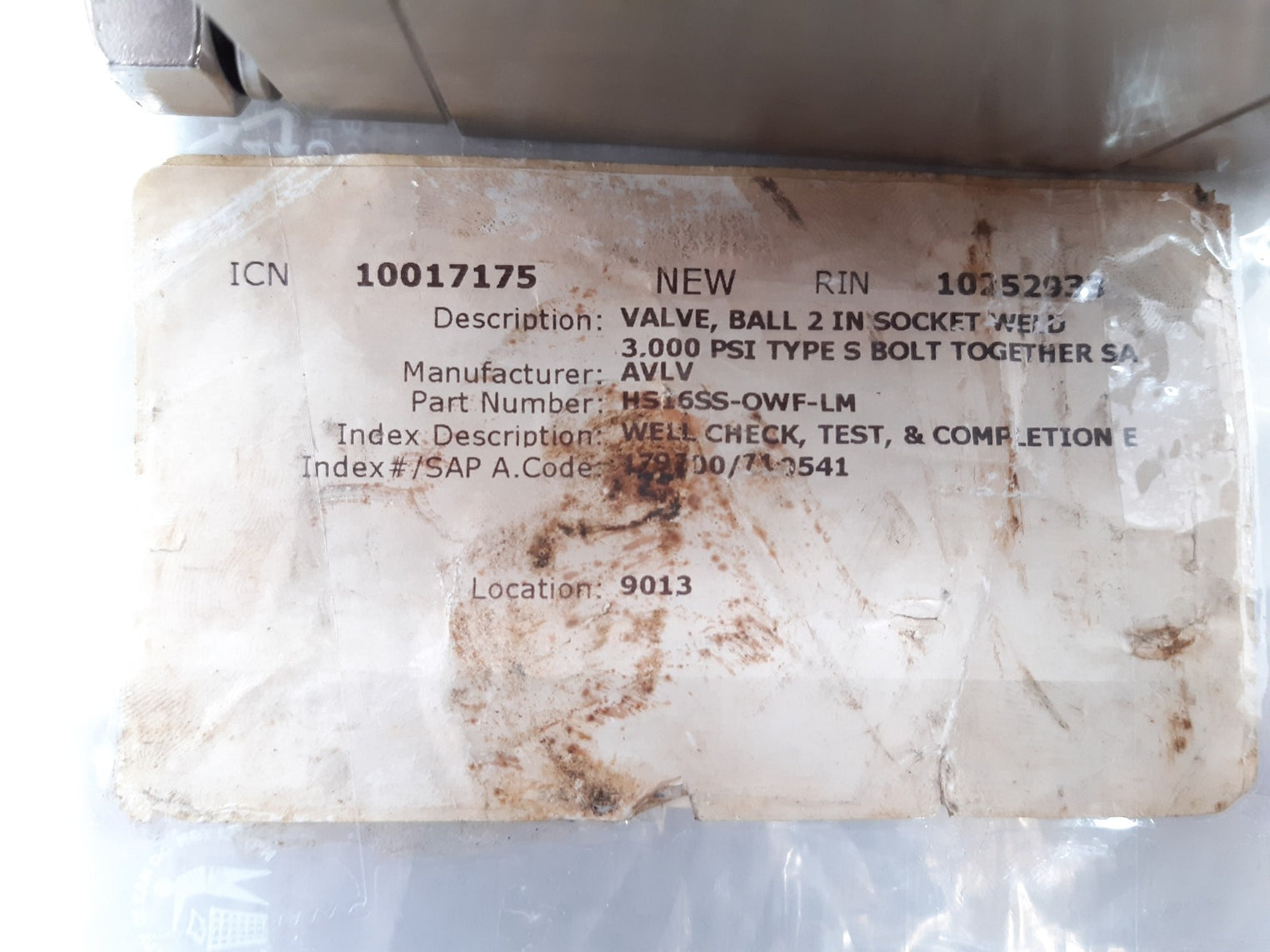 Alco hs16ss-owf-lm valve