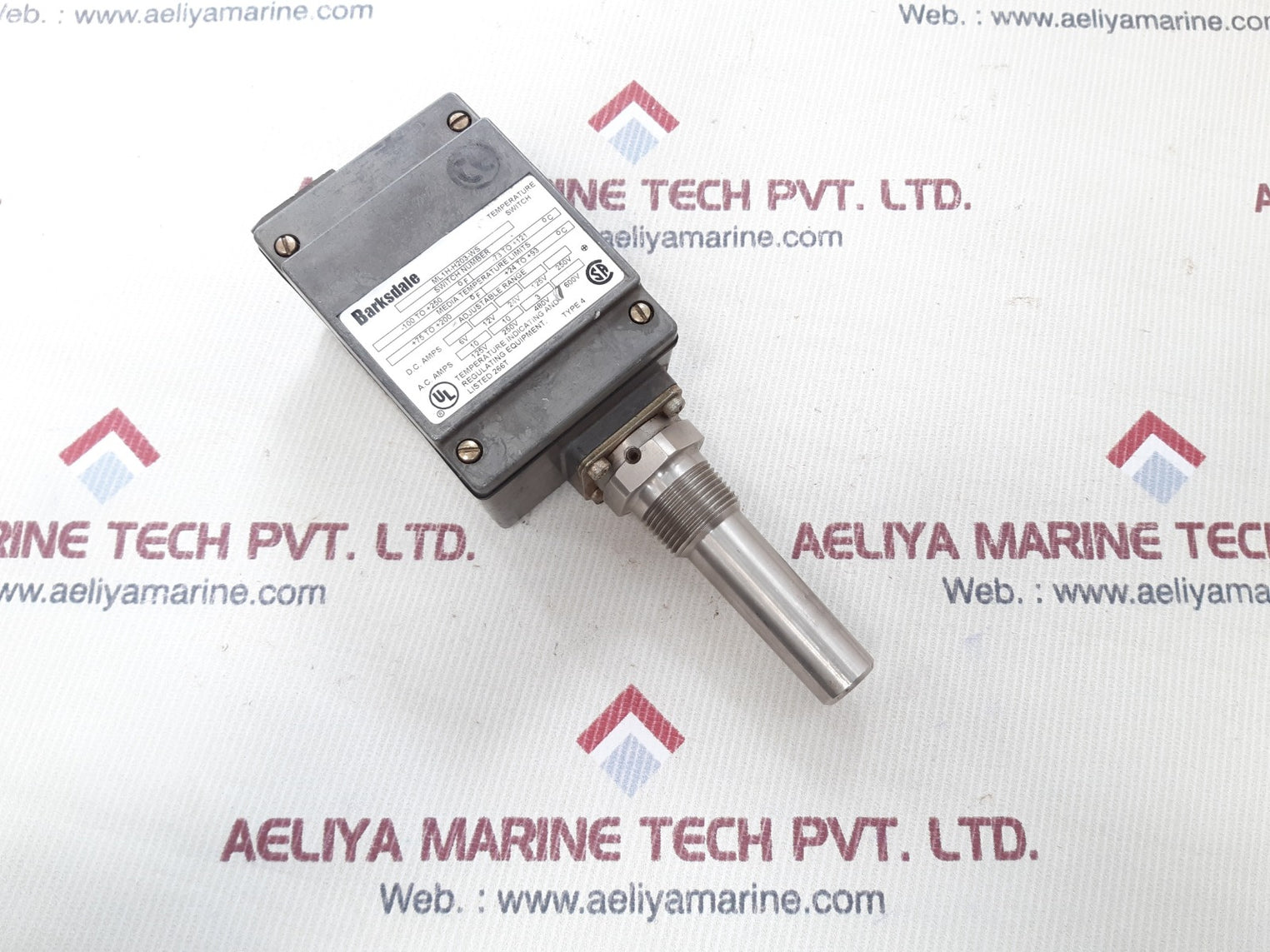 Barksdale ml1h-h203-ws temperature switch