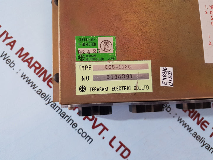 Terasaki egs-112c control unit