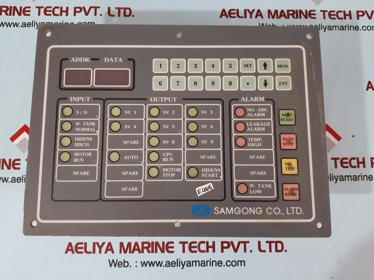 Samgong ktphce control panel Aeliya Marine Tech