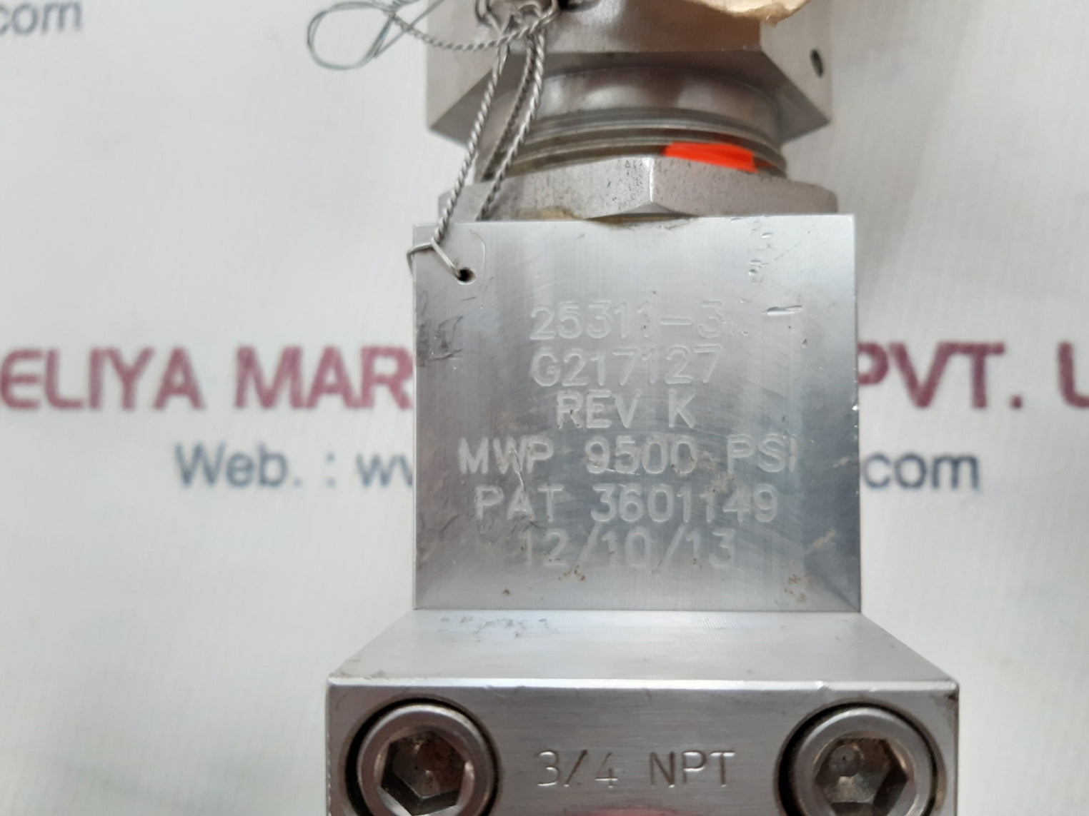 Gilmore 25311-3- g217127 relief valve