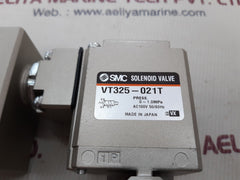 Smc vt325-021t solenoid valve 0~1.0 mpa 100v 50/60hz