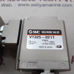 Smc vt325-021t solenoid valve 0~1.0 mpa 100v 50/60hz