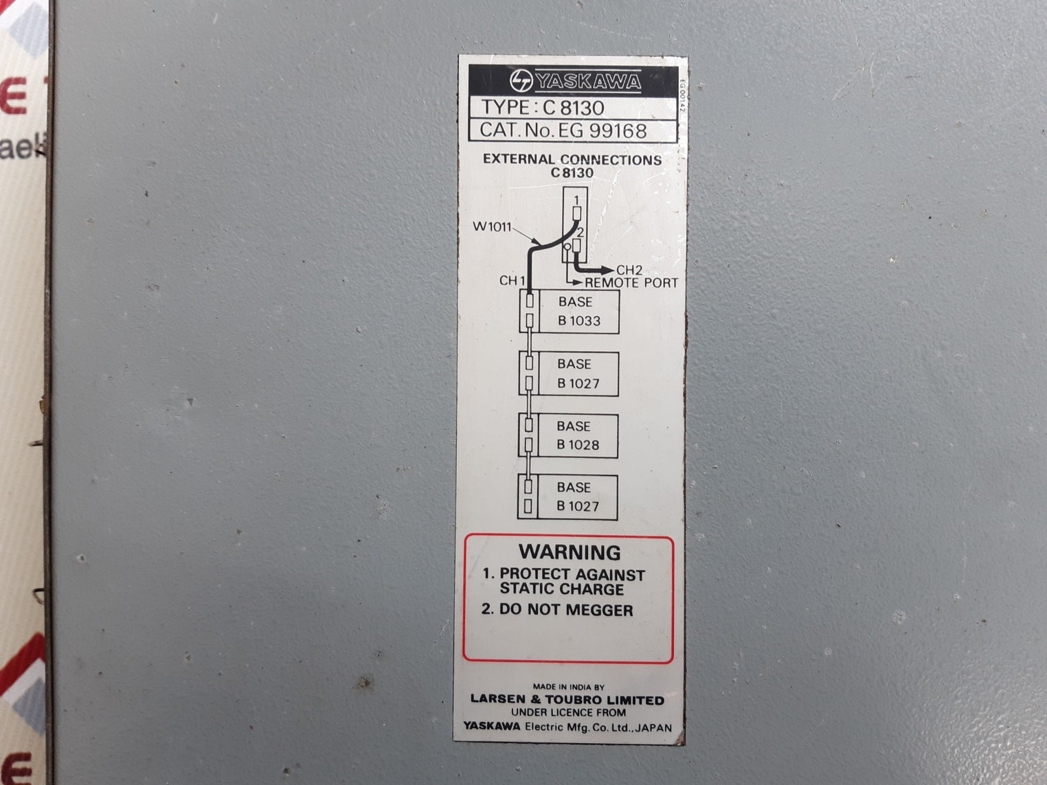 Yaskawa c 8130 i/o module