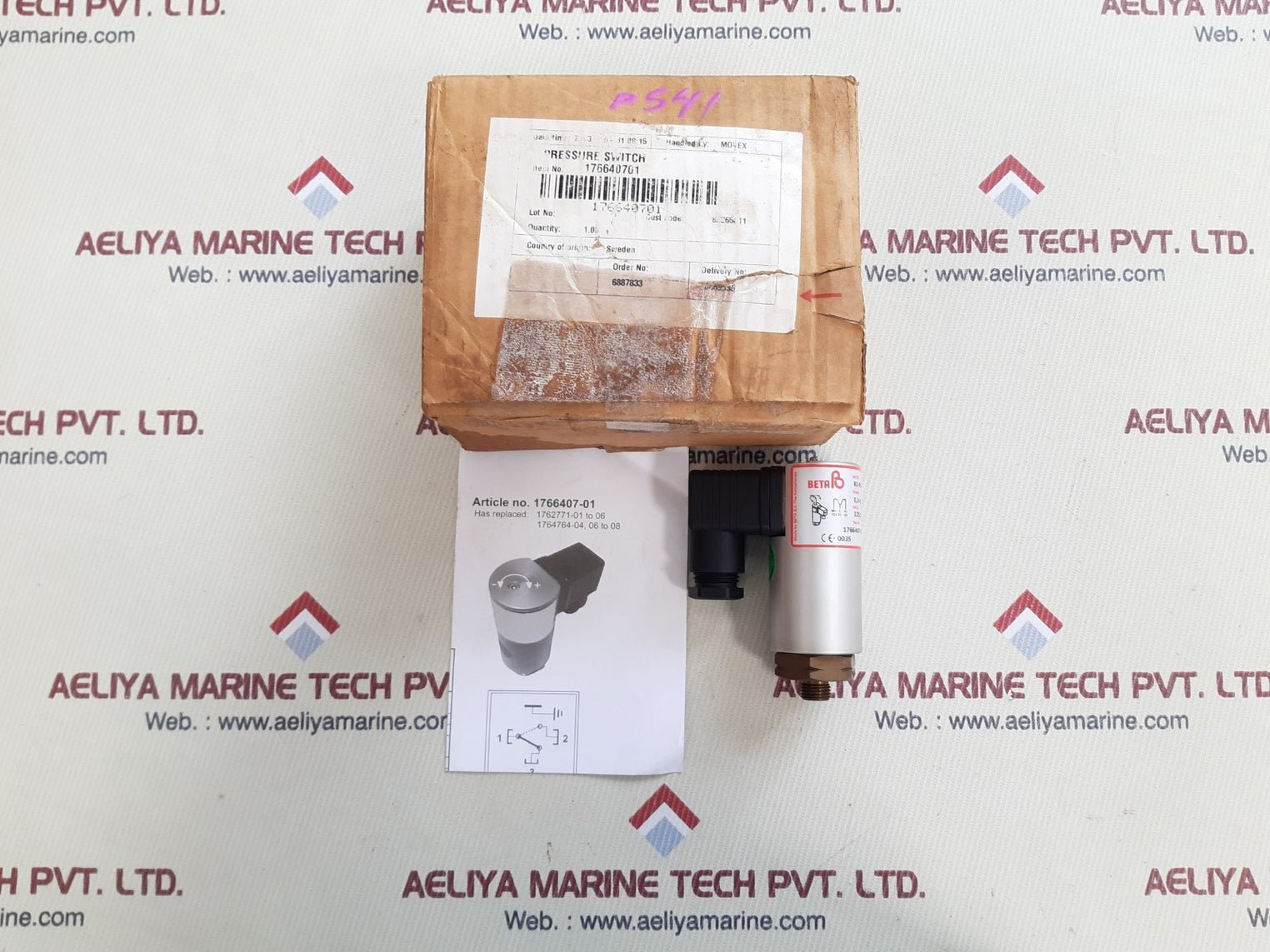 Beta B2-p504h-bxb-p2-bg-x1 Pressure Switch 176640701