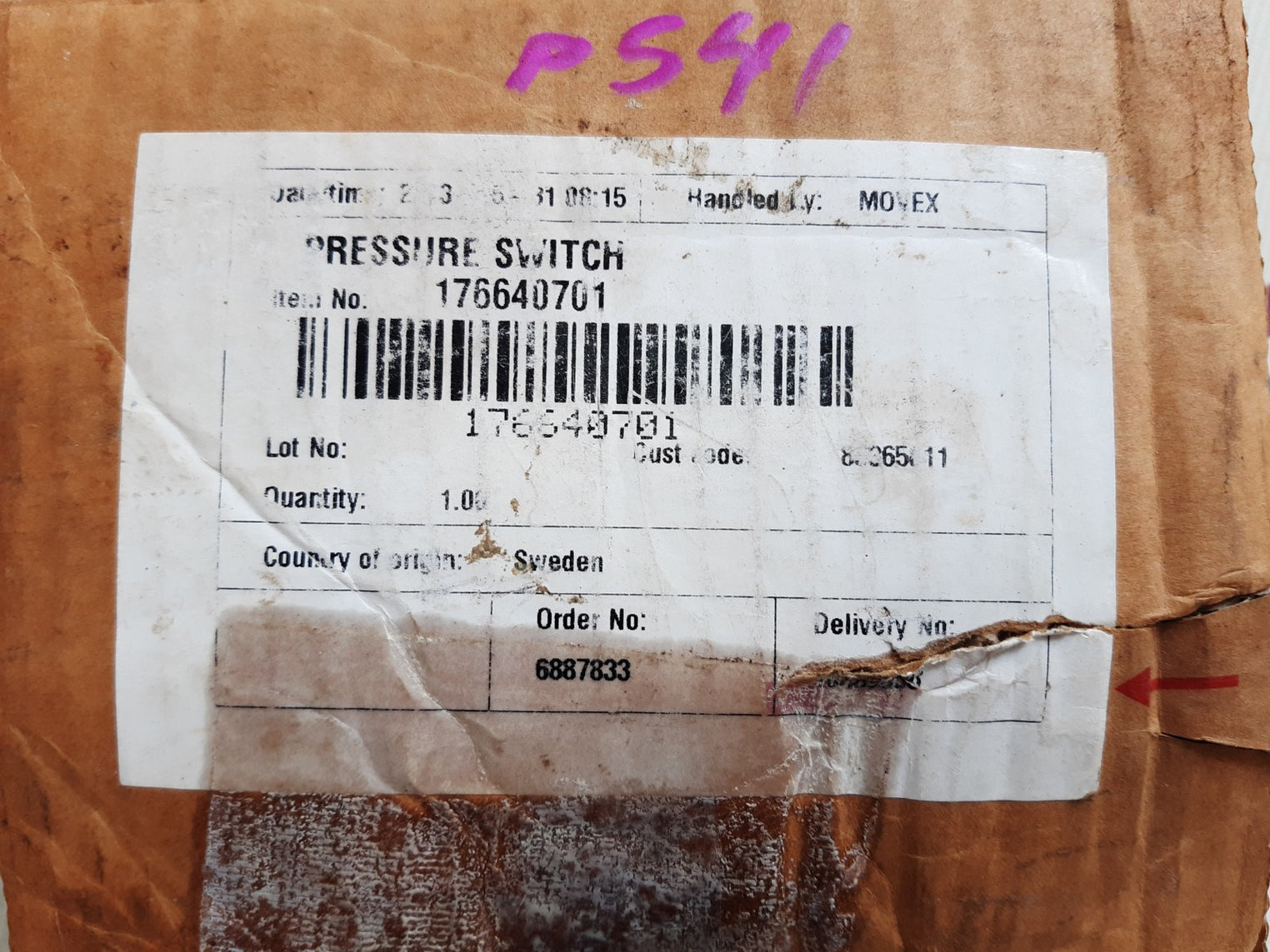 Beta b2-p504h-bxb-p2-bg-x1 pressure switch