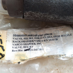 Varco 1550120 relief valve
