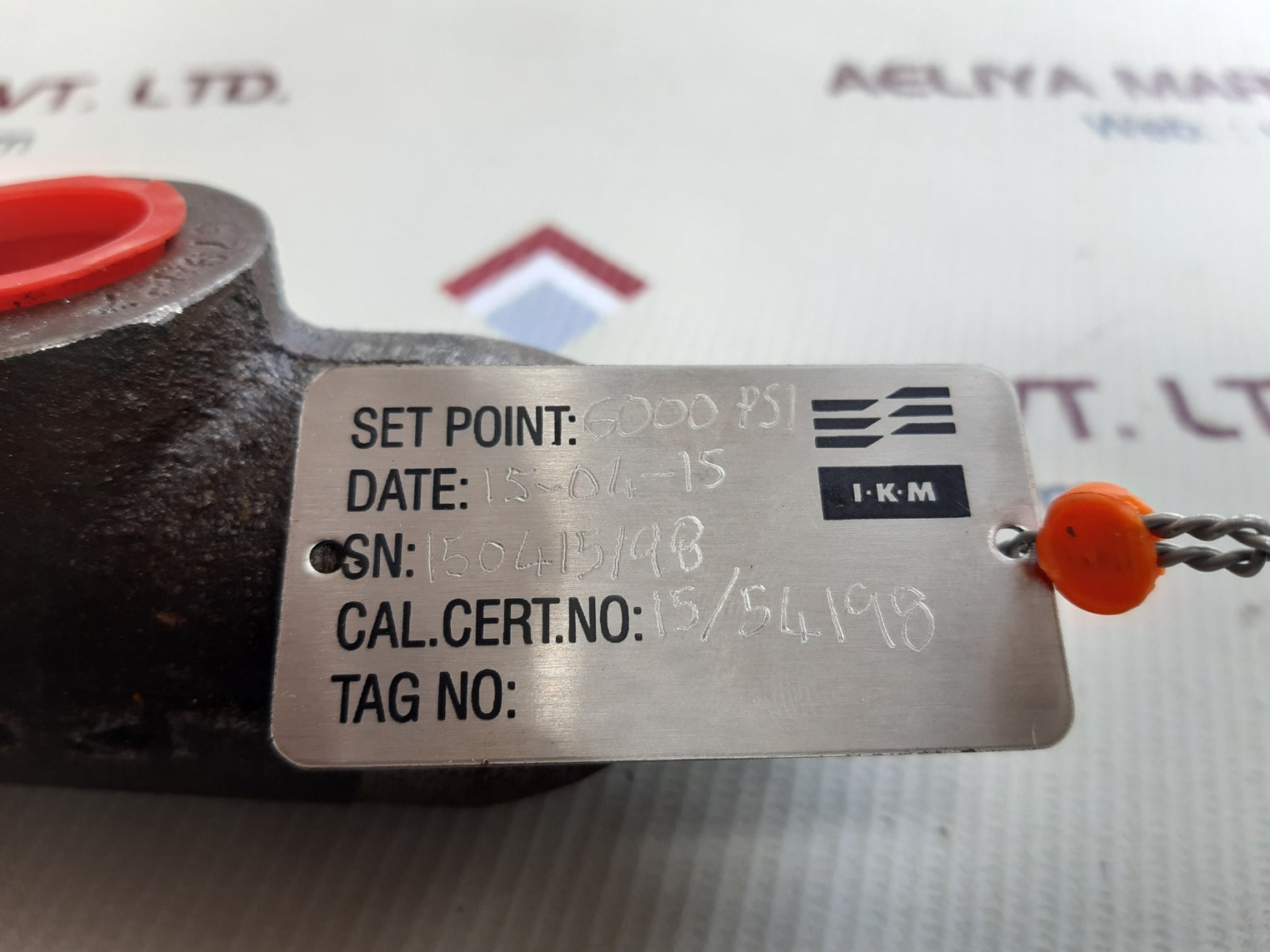 Varco 1550120 relief valve