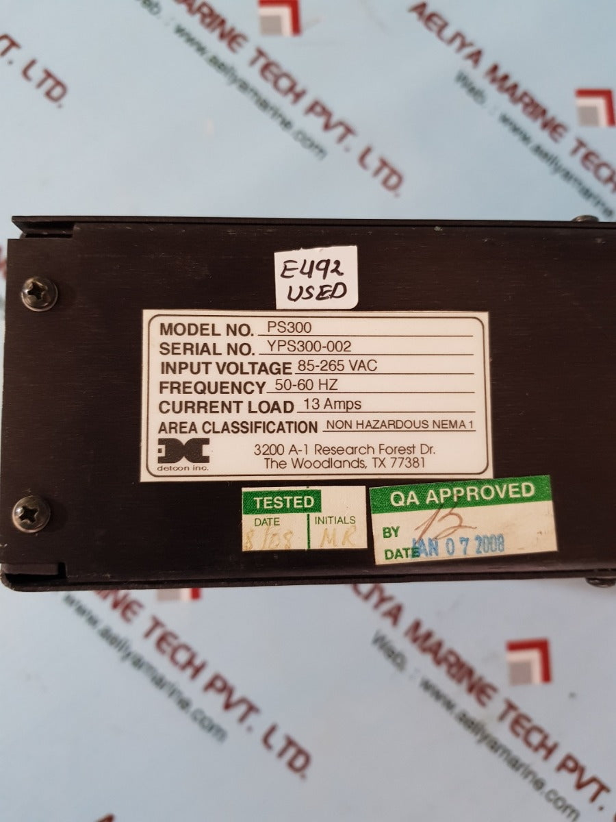Detcon ps300 power supply 85-265vac
