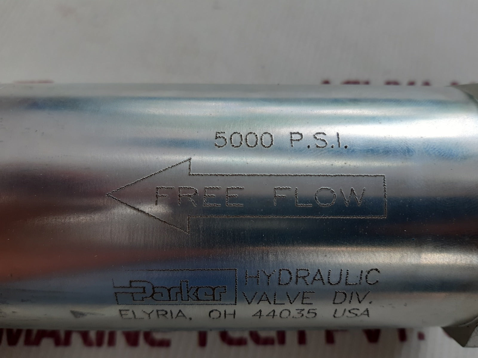 Parker 453-11/2s2-6 check valve 5000psi