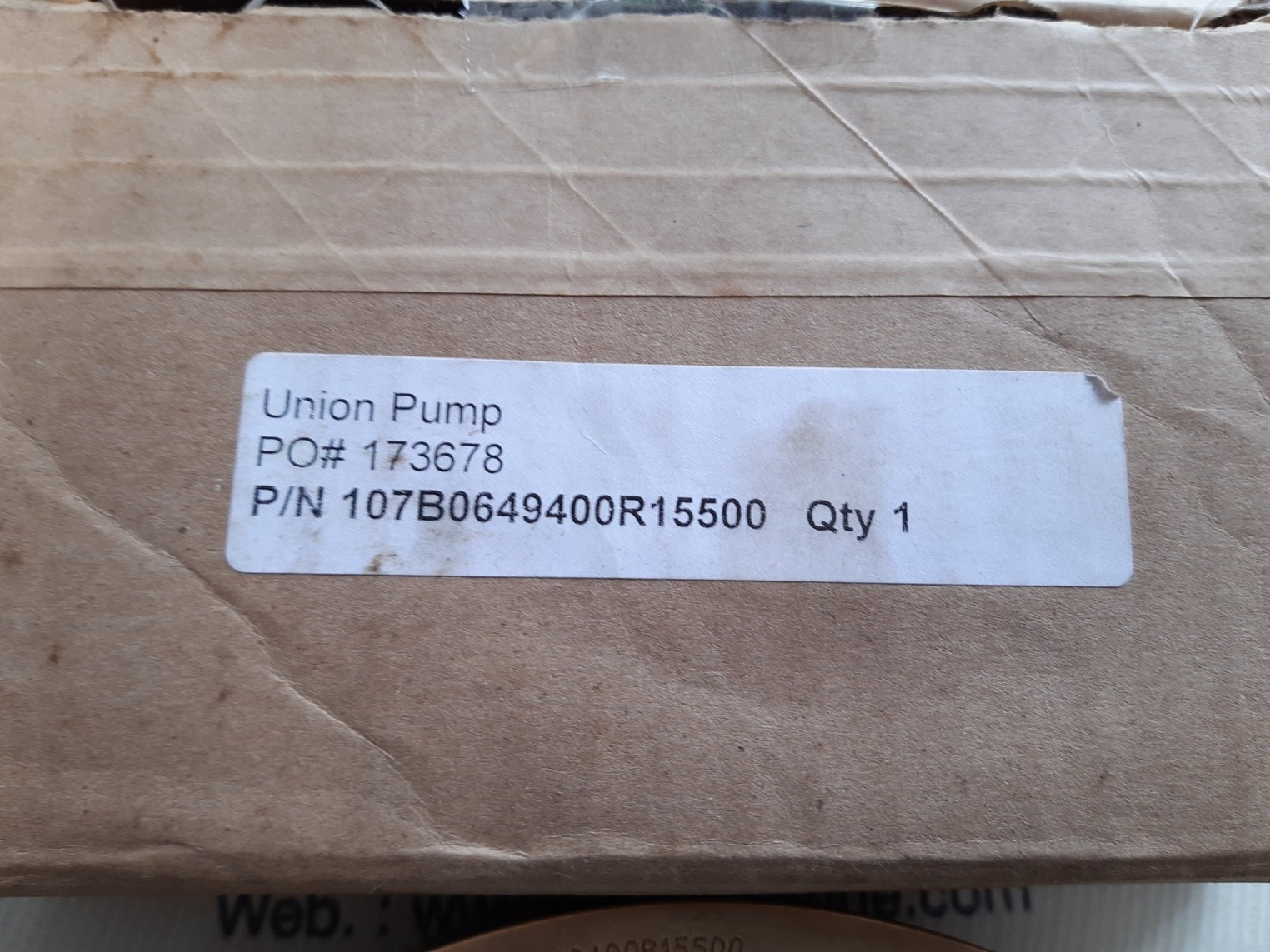 107b0649400r15500 union pump