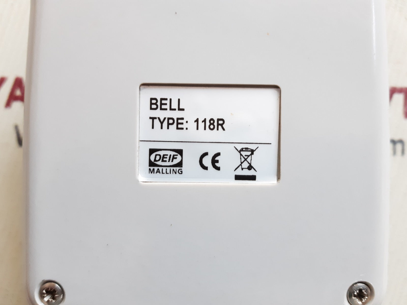 Deif 118r fire bell