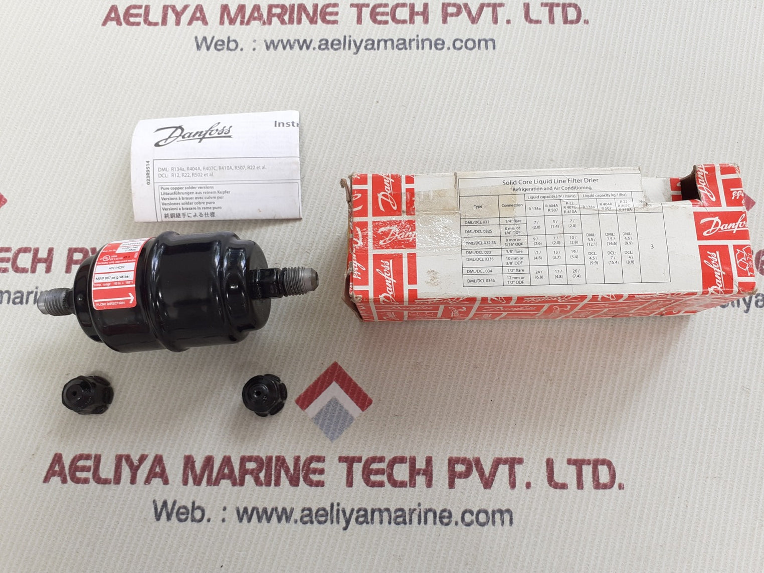 Danfoss eliminator dml032 refrigerant filter drier 023z5035