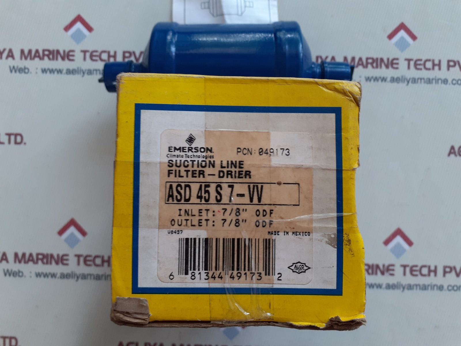 Emerson asd-45s7vv compressor protector 3,450 kpa