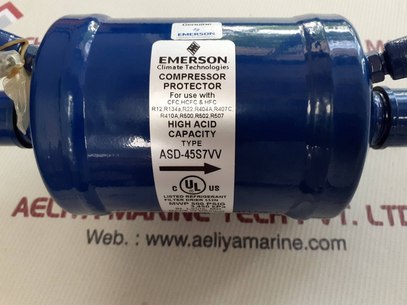 Emerson asd-45s7vv compressor protector 3,450 kpa