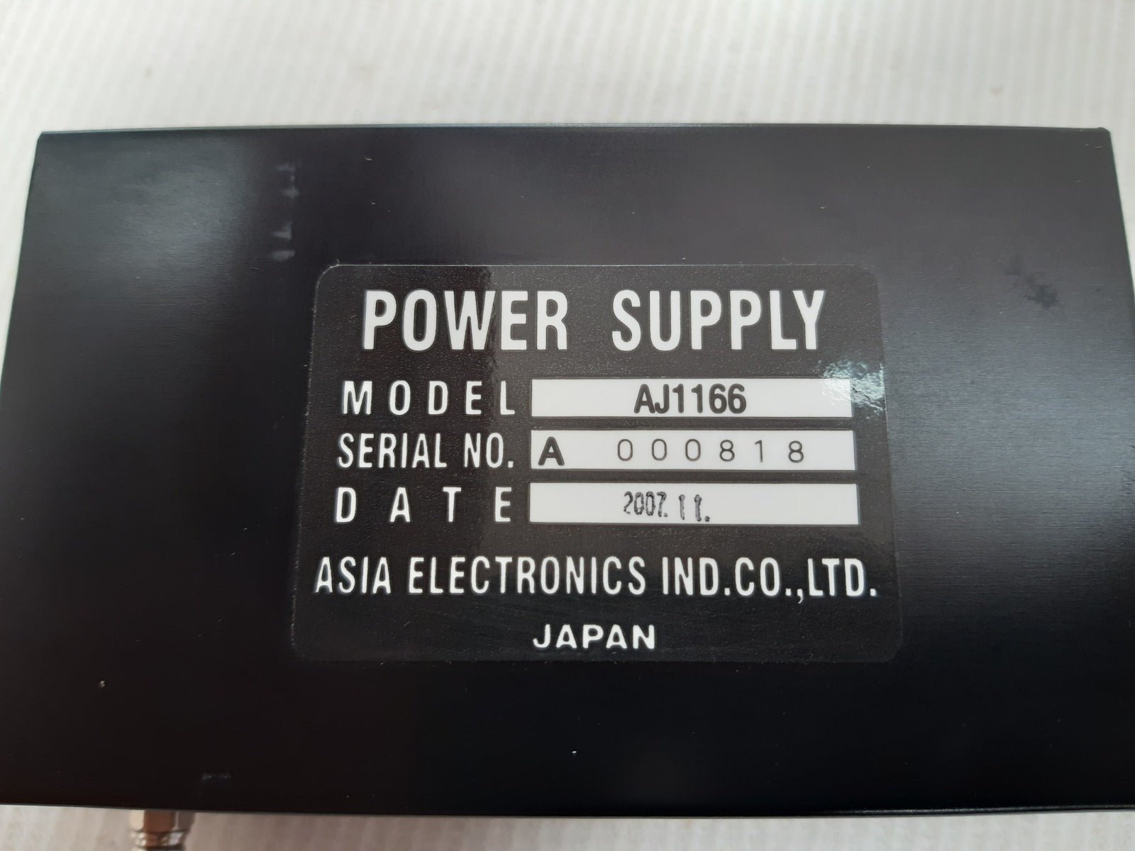 Asia electronics aj1166 power supply