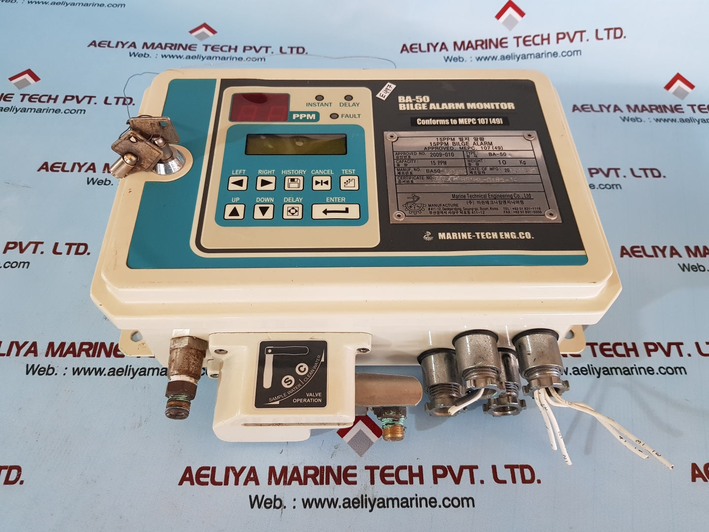 Marine-tech ba-50 15ppm bilge alarm monitor – Aeliya Marine Tech