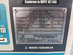 Marine-tech ba-50 15ppm bilge alarm monitor