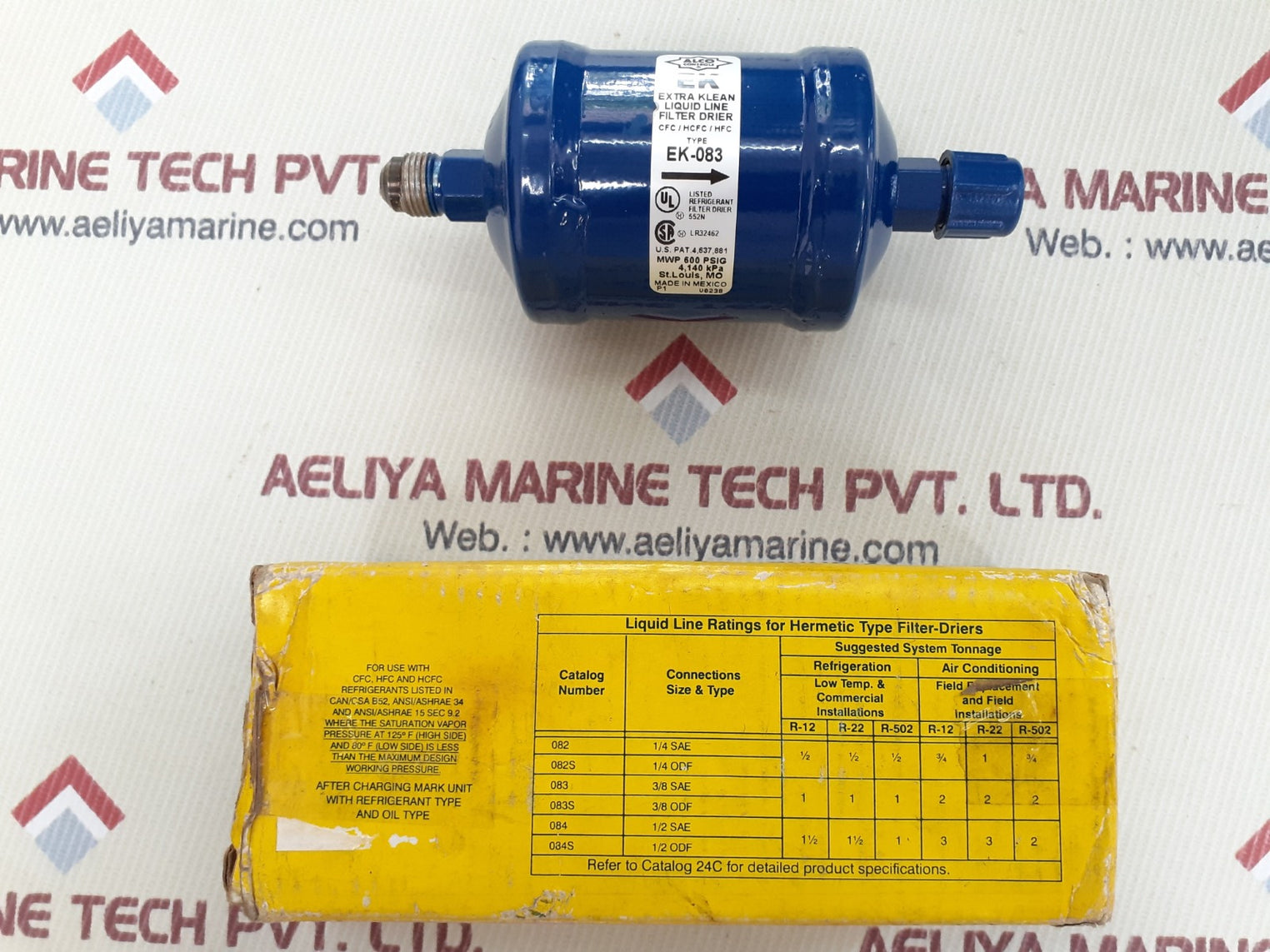 Alco controls ek-083 liquid line filter-drier