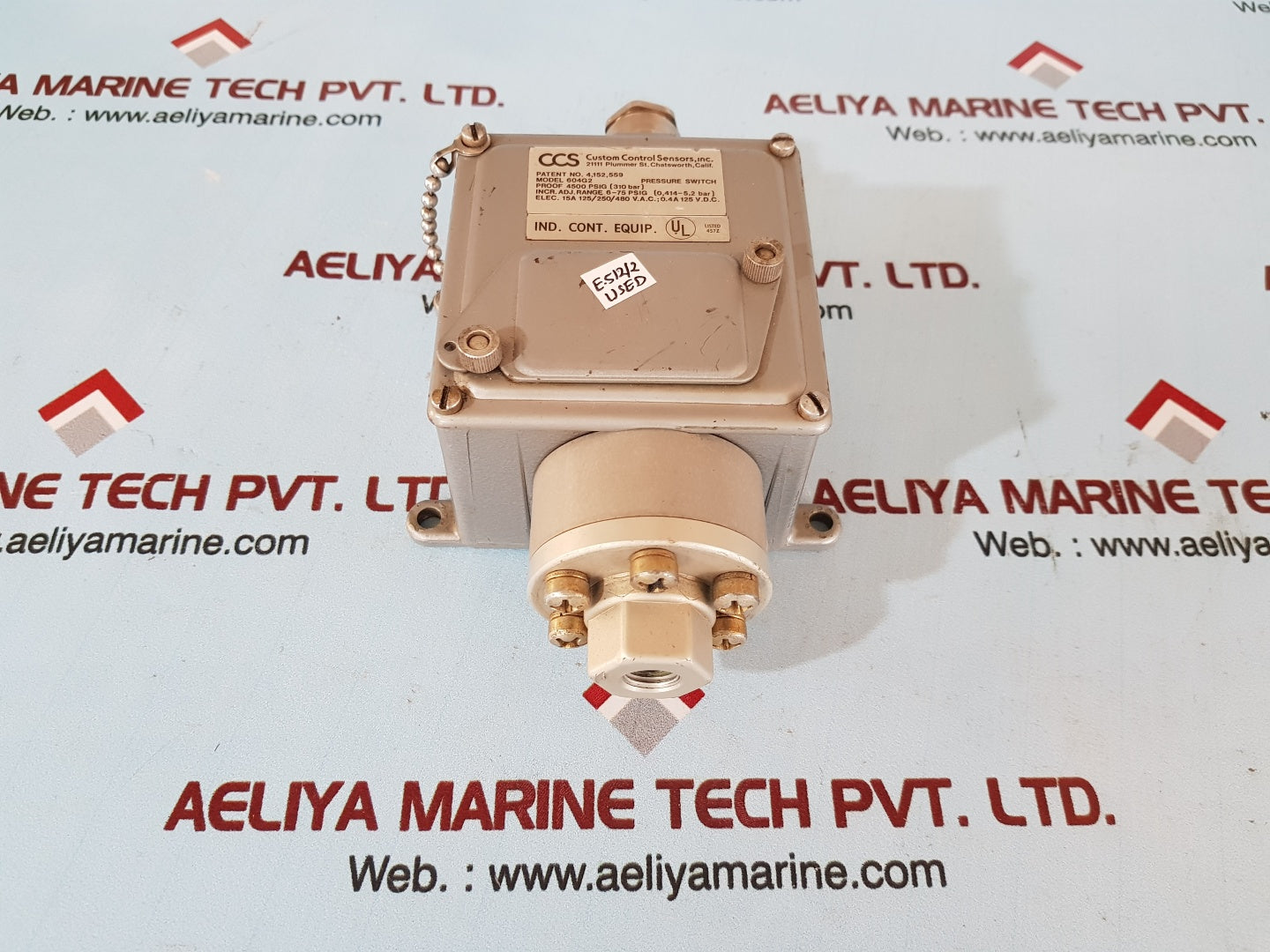 CCS 604g2 pressure switch