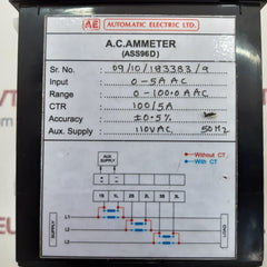 Automatic electric a.c.ammeter