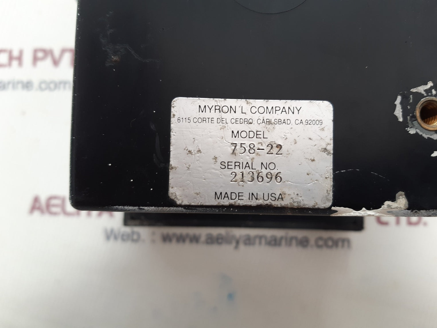 Myron l company series 750 conductivity monitor 758-22