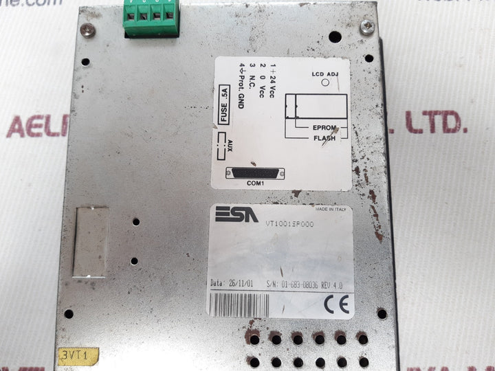 Esa vt 100 operator panel