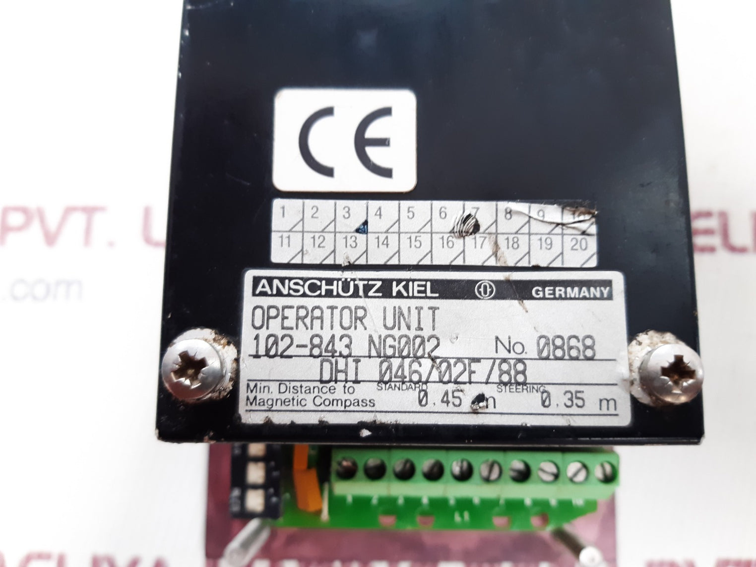 Anschutz dhi046/02f/88 operator unit