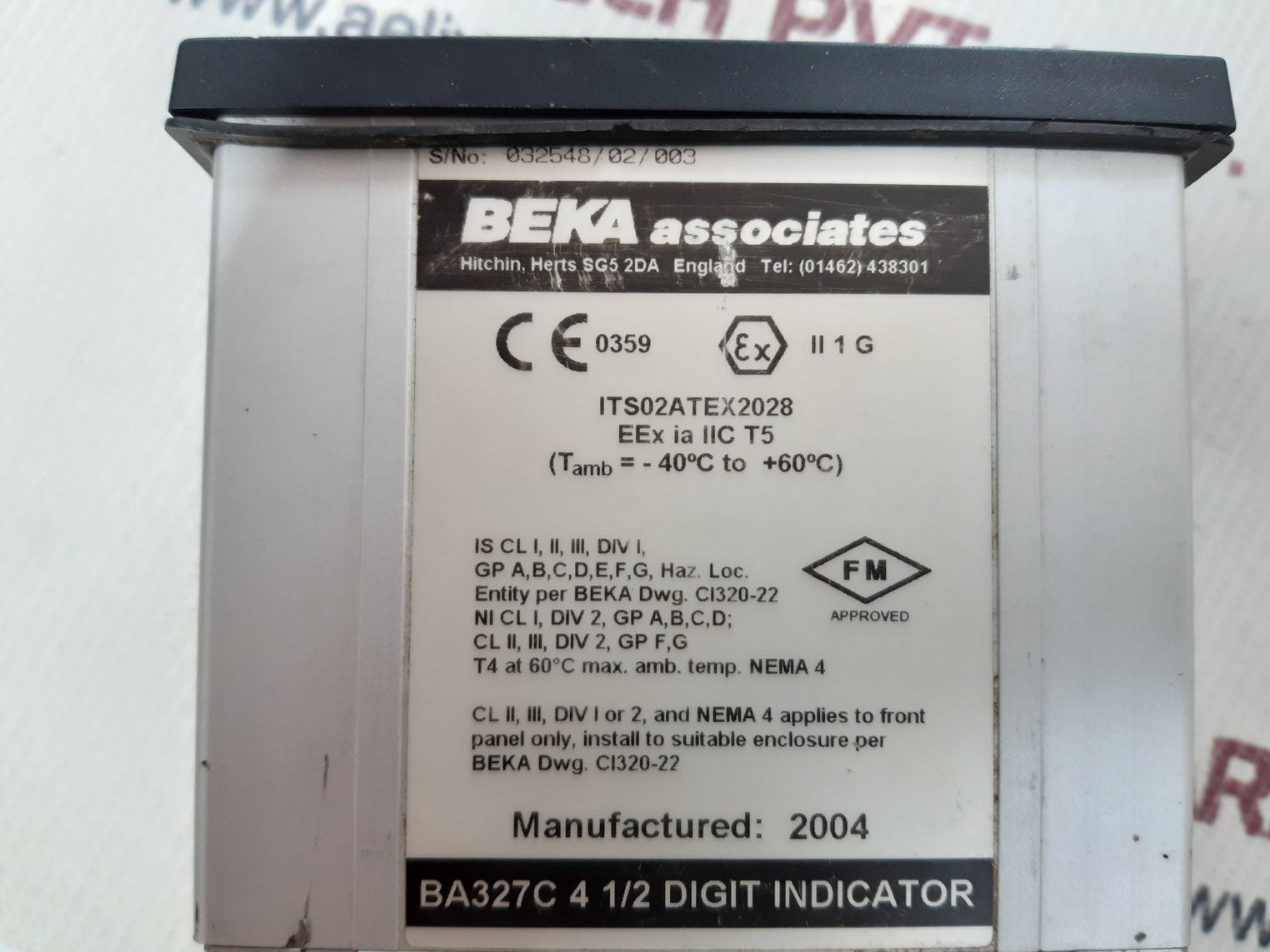 Beka ba327c 4 1/2 digit indicator