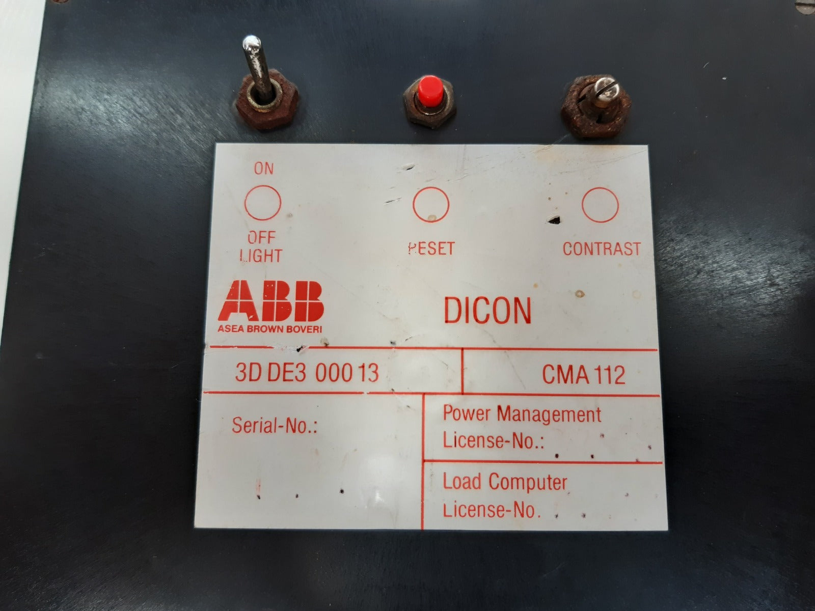Abb cma112 dicon 3dde3 00013 diesel control display unit