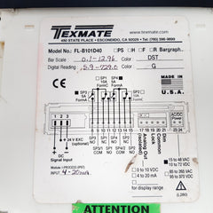Texmate fl-b101d40 bargraph meter