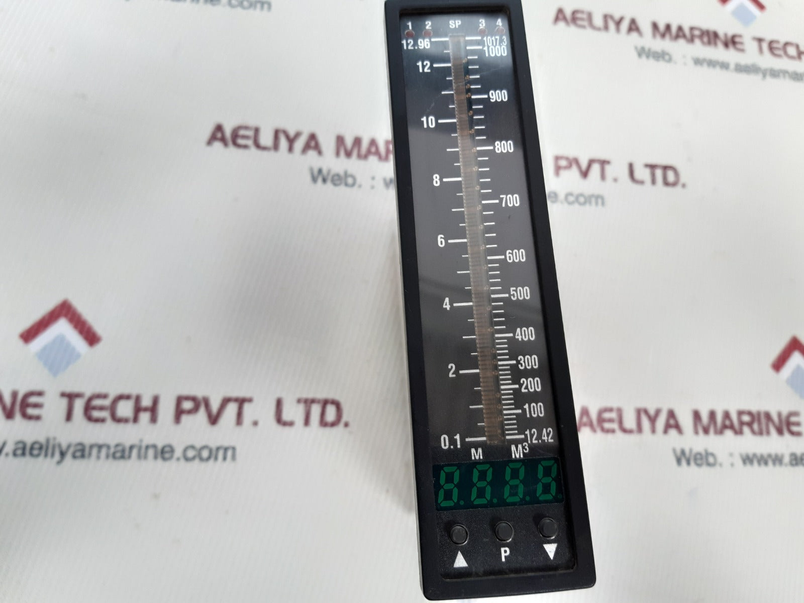 Texmate fl-b101d40 bargraph meter digital reading 12.42-1017.3