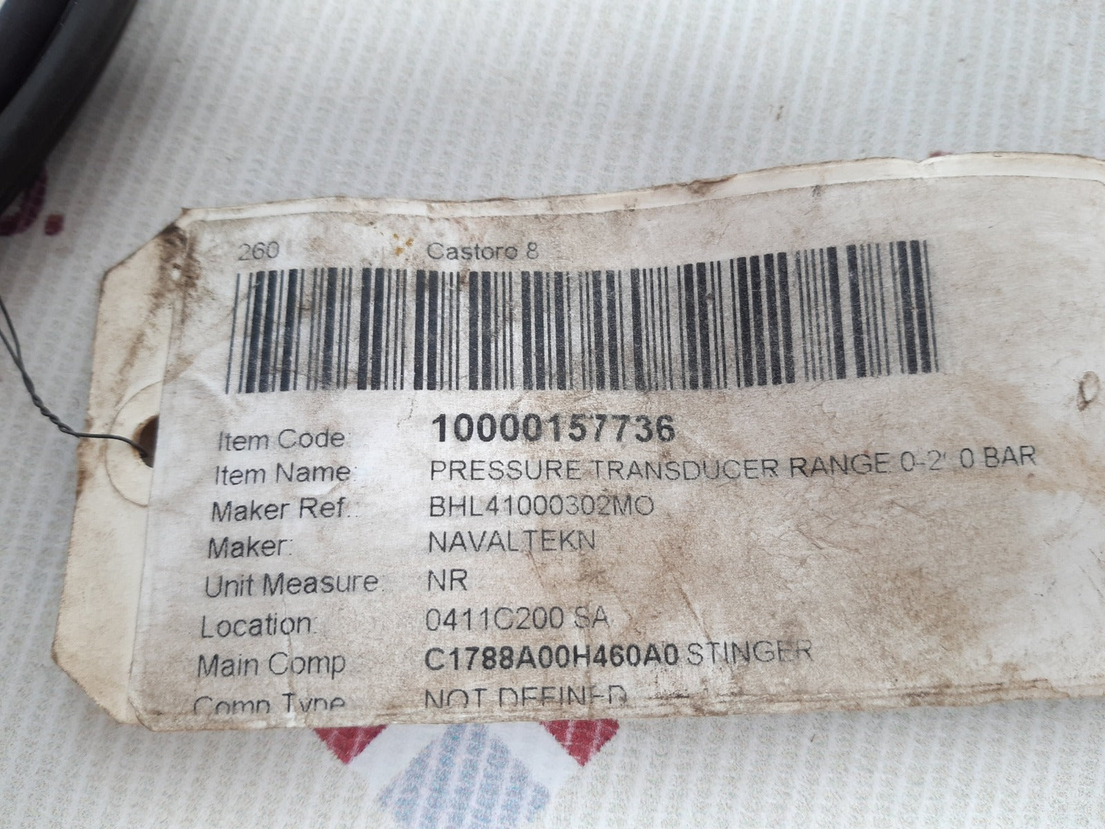 Transamerica bhl-4100-03-02m0 pressure transducer