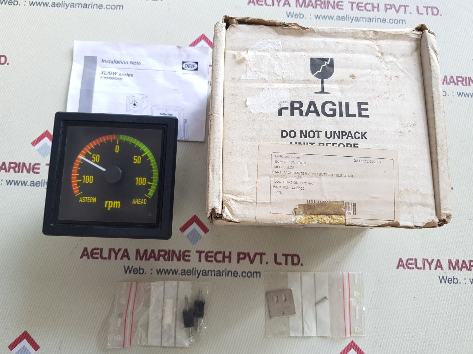 Deif xl96 rpm meter