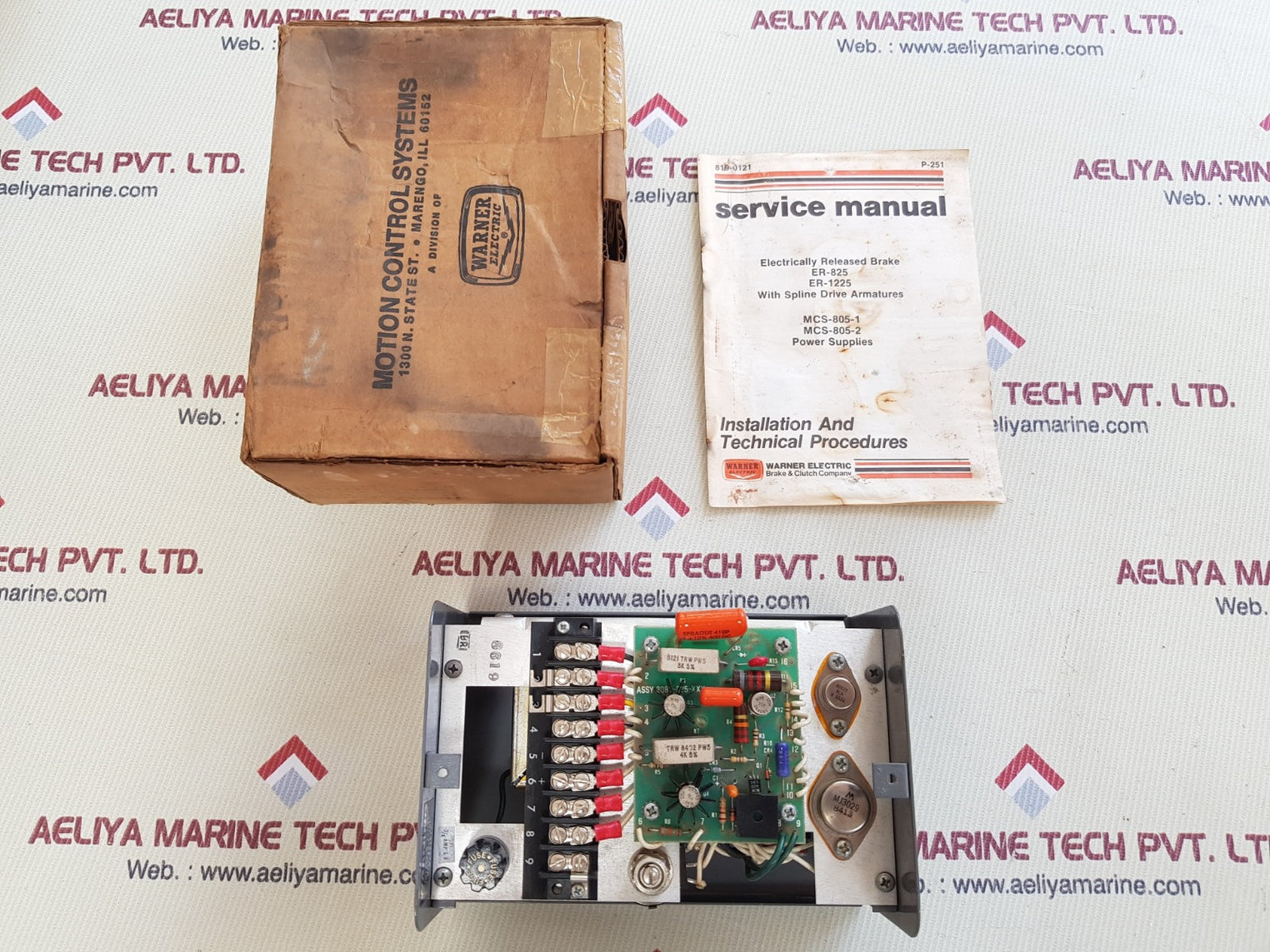 warner electric mcs-805-1/mcs-805-2 power supply