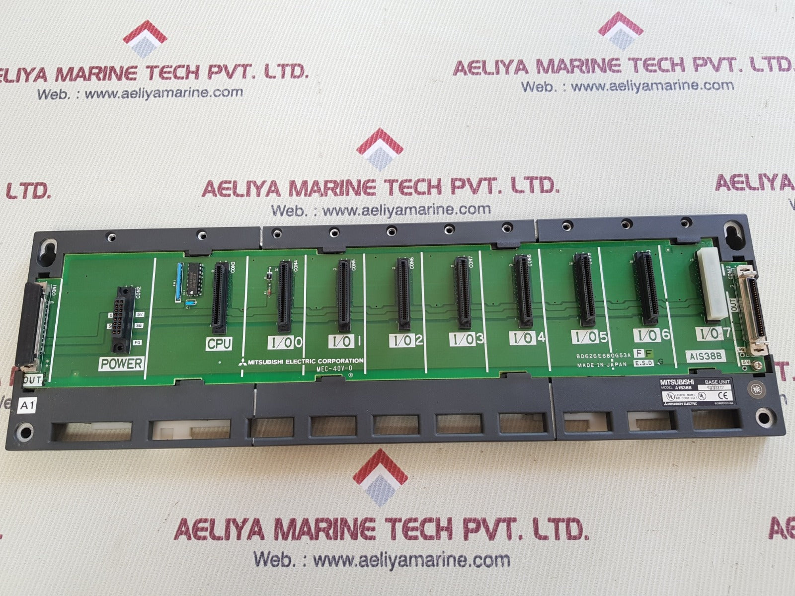 Mitsubishi a1s38b base unit bd626e680g53a f f