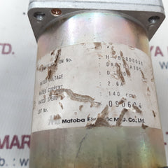 Matoba electric h-7bdrd0038 motor new