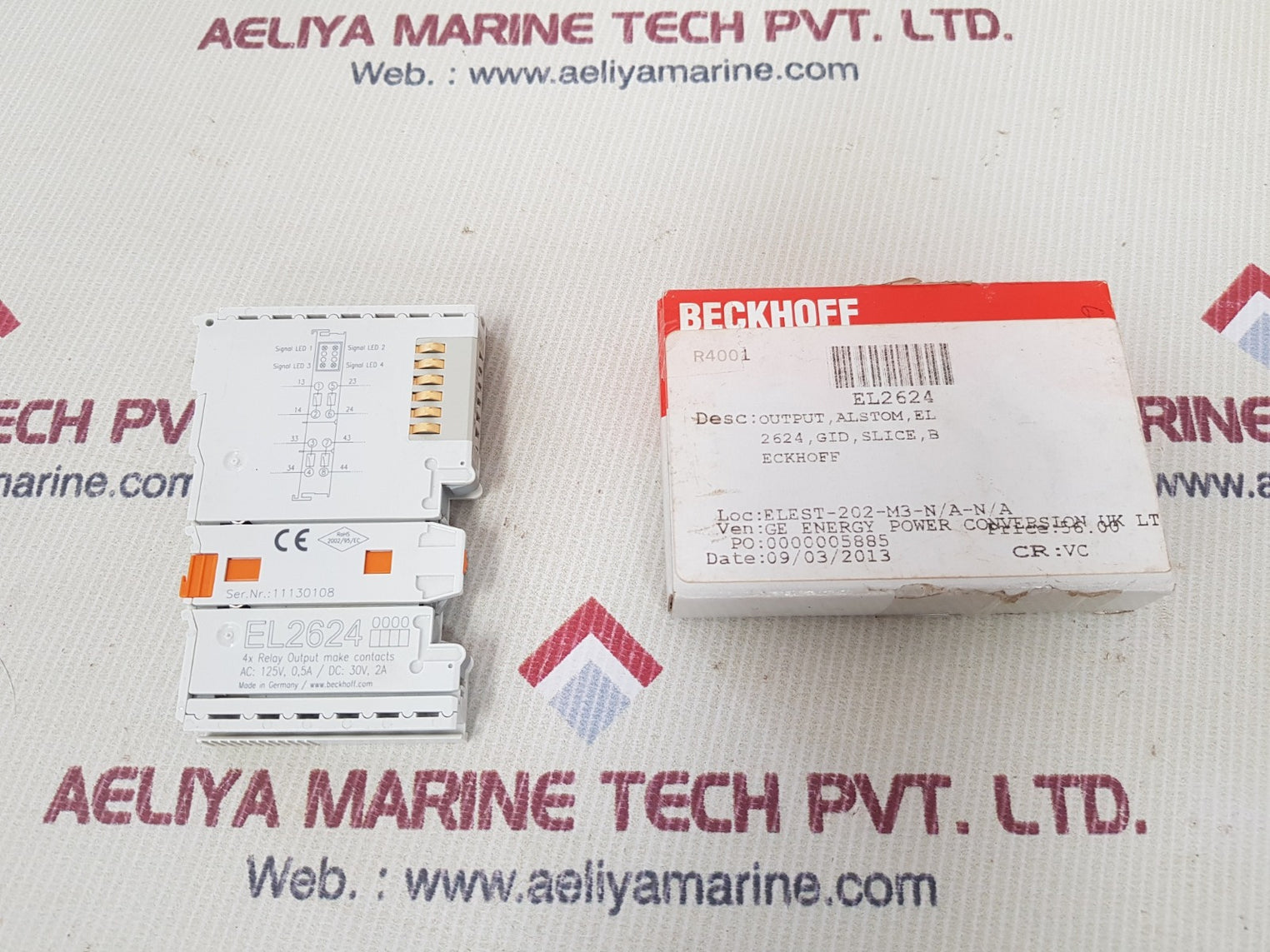 Beckhoff el2624 4x relay output module