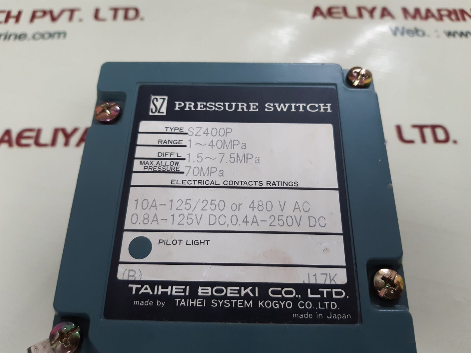 Taihei sz400p pressure switch