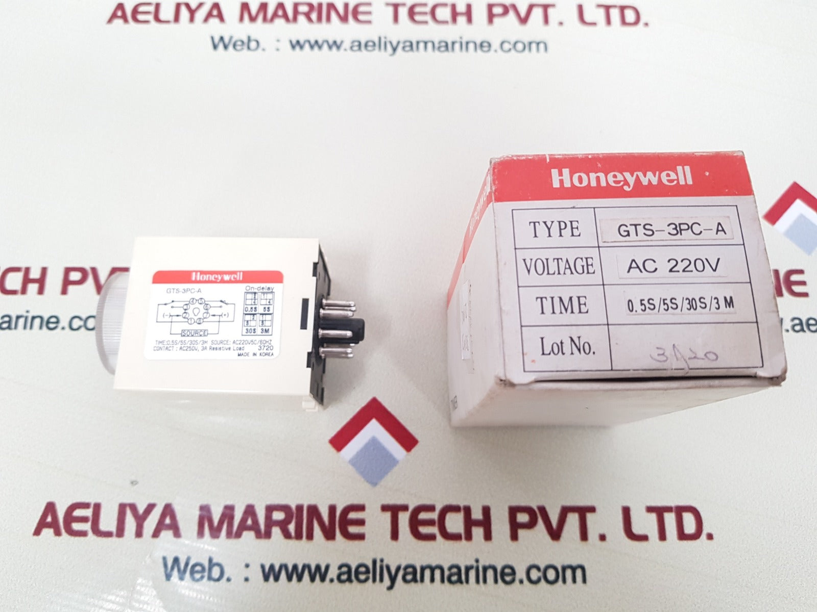 Honeywell gts-3pc-a time delay relay ac 220v