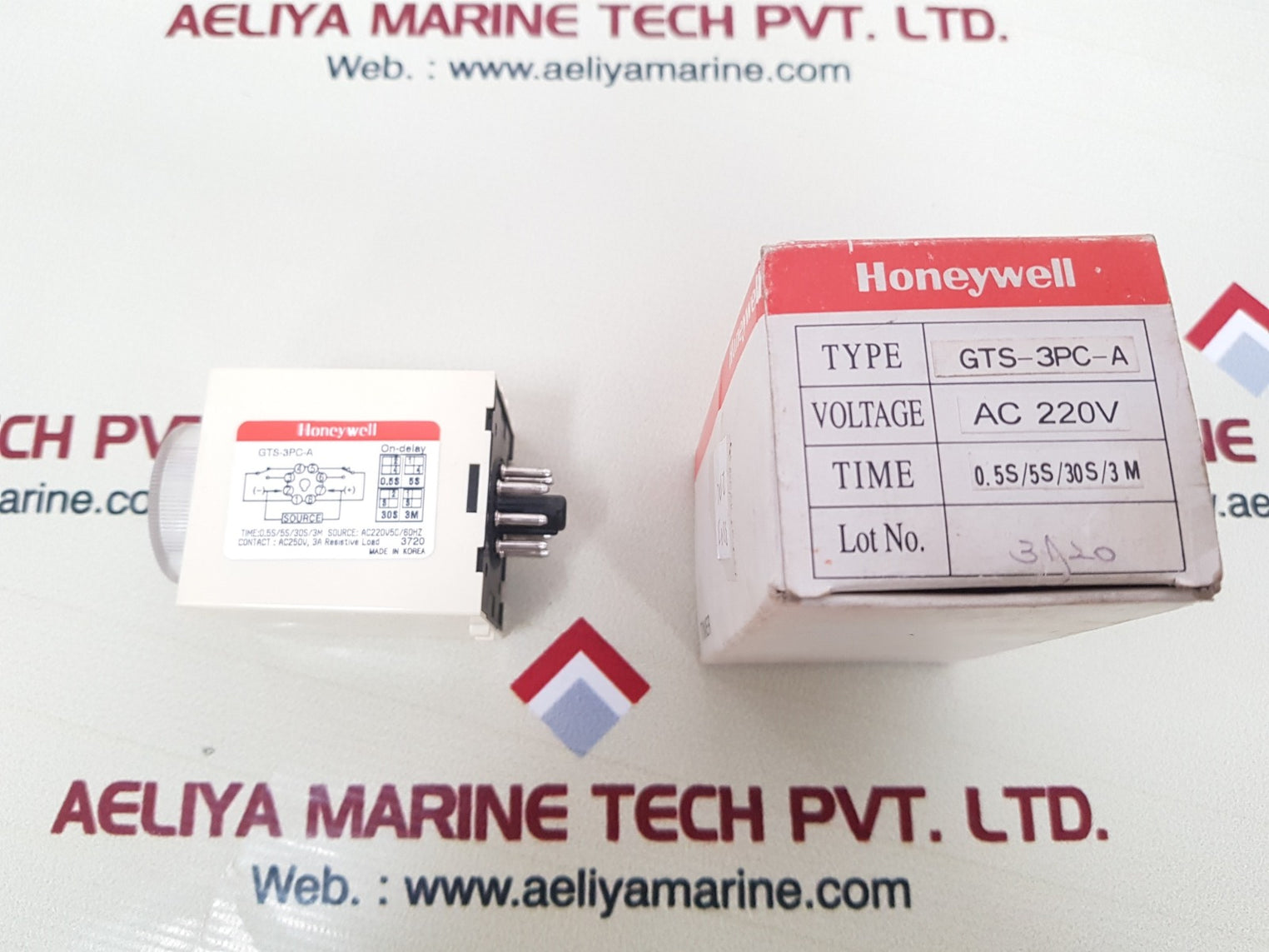 Honeywell gts-3pc-a time delay relay ac 220v