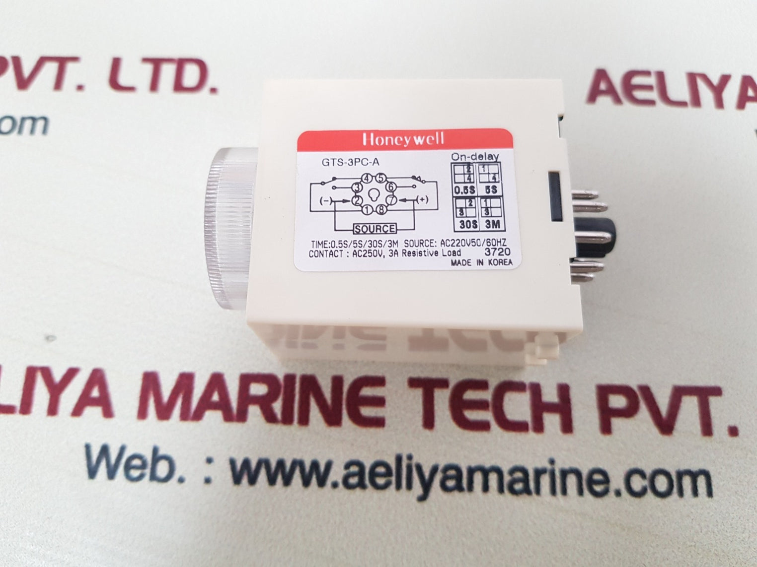 Honeywell gts-3pc-a time delay relay ac 220v