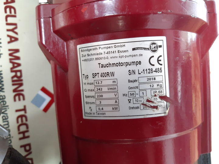 Sondgerath pumpen spt 400r/w sewage pump