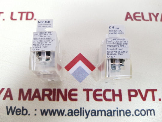 Set of 8x stahl 8560/51-4151 fuse
