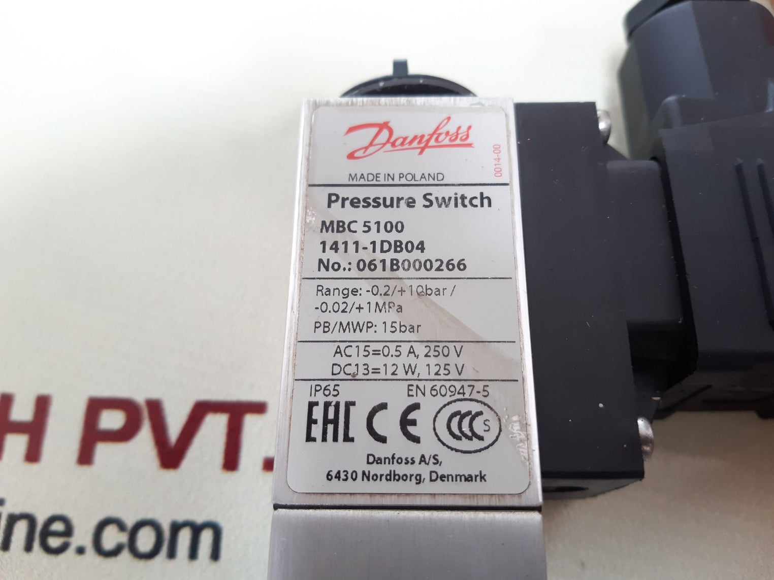 Danfoss mbc 5100 pressure switch 061b000266