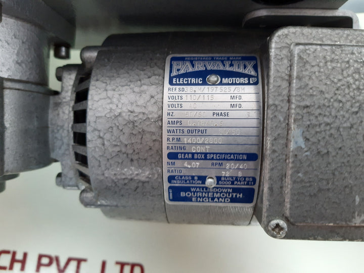 Parvalux electric motors 110/115v 50/60hz 1400/2800rpm