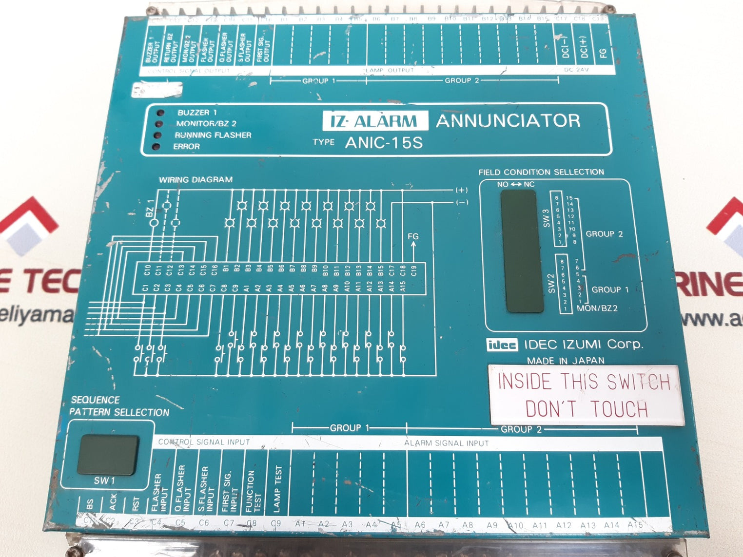 Idec anic-15s iz-alarm annunciator