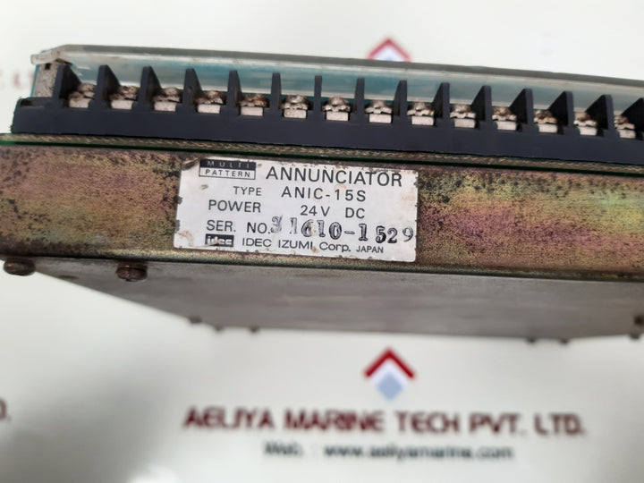 Idec anic-15s iz-alarm annunciator